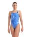 Arena Womens Challenge Back Marbled Swimsuit - Blue