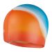 Speedo Multi Colour Silicone Swimming Cap - Blue/Orange