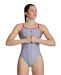 Arena Womens Starfish Lace Back Swimsuit - Freak Rose/White Multi