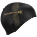 Arena David Popovici Pro II Moulded Swim Cap - Black/Gold