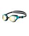 Arena Air Bold Swipe Mirror Goggles  - Yellow Copper/Green Lake