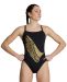 Arena Womens Sarah Sjostrom Challenge Back Swimsuit - Black/Gold