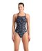 Arena Womens Escape Lightdrop Back Swimsuit - Black/Team Black