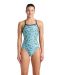 Arena Womens Escape Lightdrop Back Swimsuit - Black/Water Blue/Multi
