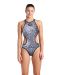 Arena Womens One Paints Swimsuit - Black/White/Black