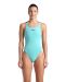 Arena Womens Solid Tech Back Swimsuit - Water/Navy