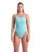 Arena Womens Solid Swim Tech Multi Back Swimsuit - Water/Shocking Pink