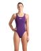 Arena Womens Solid Tech Back Swimsuit - Plum/White