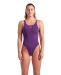Arena Womens Solid Swim Tech Multi Back Swimsuit - Plum/Bright Coral