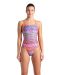 Arena Womens Ondulation Lace Back Swimsuit - Multi/Violet/Bright Coral