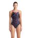 Arena Womens Mosaic Swim Pro Back Swimsuit - Black/Shocking Pink