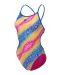 Arena Womens Printed Lace Back Swimsuit - Multi