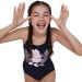 Speedo Girls Minnie Mouse Placement Medalist 1 Piece Swimsuit - Black