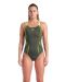 Arena Womens Poseidonia Swim Pro Back Swimsuit - Dark Sage/Artic Lime