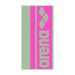 Arena Logotype Jacquard Towel - Light Green/Shocking Pink