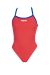 Arena Womens Solid Lightech Swimsuit - Red
