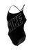 Nike Hydrastrong Adjustable Crossback Swimsuit - Black
