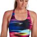Speedo Womens Glitch Wave Placement Digital Powerback Swimsuit