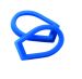Hilco Vantage Junior Prescription Goggles - Seals - Blue