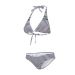 Speedo Womens Placement Triangle Tie 2 Piece - Blue