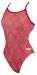 Arena Womens Kikko Challenge Back One Piece Swimsuit - Red
