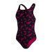 Speedo Womens Boom Logo Allover Medalist Swimsuit - Black