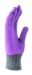 Youth Purple Color Block Knitted Gloves -rear
