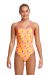 Funkita Girls Pineapple Punch Strapped In One Piece Swimsuit - Orange