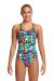 Funkita Girls Paper Cut Diamond Back One Piece Swimsuit
