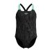 Speedo Girls Digital Allover Powerback Swimsuit - Alfalfa Green