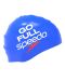 Speedo Slogan Printed Silicone Swimming Cap - Speedo Blue/Go Full Speedo