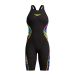 Speedo Womens Fastskin LZR Pure Intent 2.0 Openback Kneeskin - Black/Molten Blur/Hyper Yellow
