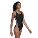 Adidas Womens Athly V 3 Stripes Swimsuit - Black