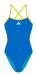 Womens AK Tieback Swimsuit - Blue/Yellow