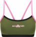 Amanzi Womens Desert Blush Bikini Top - Green/Pink