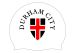 Durham City 3pk Club Logo Only Swimming Cap - White/Black/Red