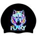 Way Funky Howl Baby Swim Cap - Black