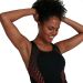 Speedo Womens Placement Racerback Tankini - Black
