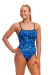Funkita Ladies True Bluey Single Strap One Piece Swimsuit - Blue