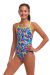 Funkita Girls Choppy Waters Diamond Back One Piece Swimsuit - Multi