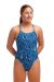 Funkita Girls Flight School Diamond Back One Piece Swimsuit - Blue