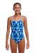Funkita Girls Tetra Tonic Diamond Back One Piece Swimsuit - Blue/Multi