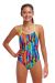 Funkita Girls The Glitch Diamond Back One Piece Swimsuit - Multi