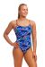 Funkita Ladies Broken Hearts Diamond Back One Piece Swimsuit - Multi