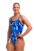 Funkita Ladies Chaz Michael Diamond Back One Piece Swimsuit - Blue/Multi