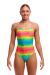 Funkita Ladies Melting Mayhem Diamond Back One Piece Swimsuit - Multi