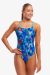 Funkita Ladies Paint Press Diamond Back One Piece Swimsuit - Multi