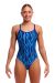 Funkita Ladies Snork City Diamond Back One Piece Swimsuit - Blue/Multi