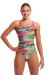 Funkita Ladies Static Stack Diamond Back One Piece Swimsuit - Multi