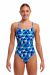 Funkita Ladies Tetra Tonic Diamond Back One Piece Swimsuit - Blue/Multi